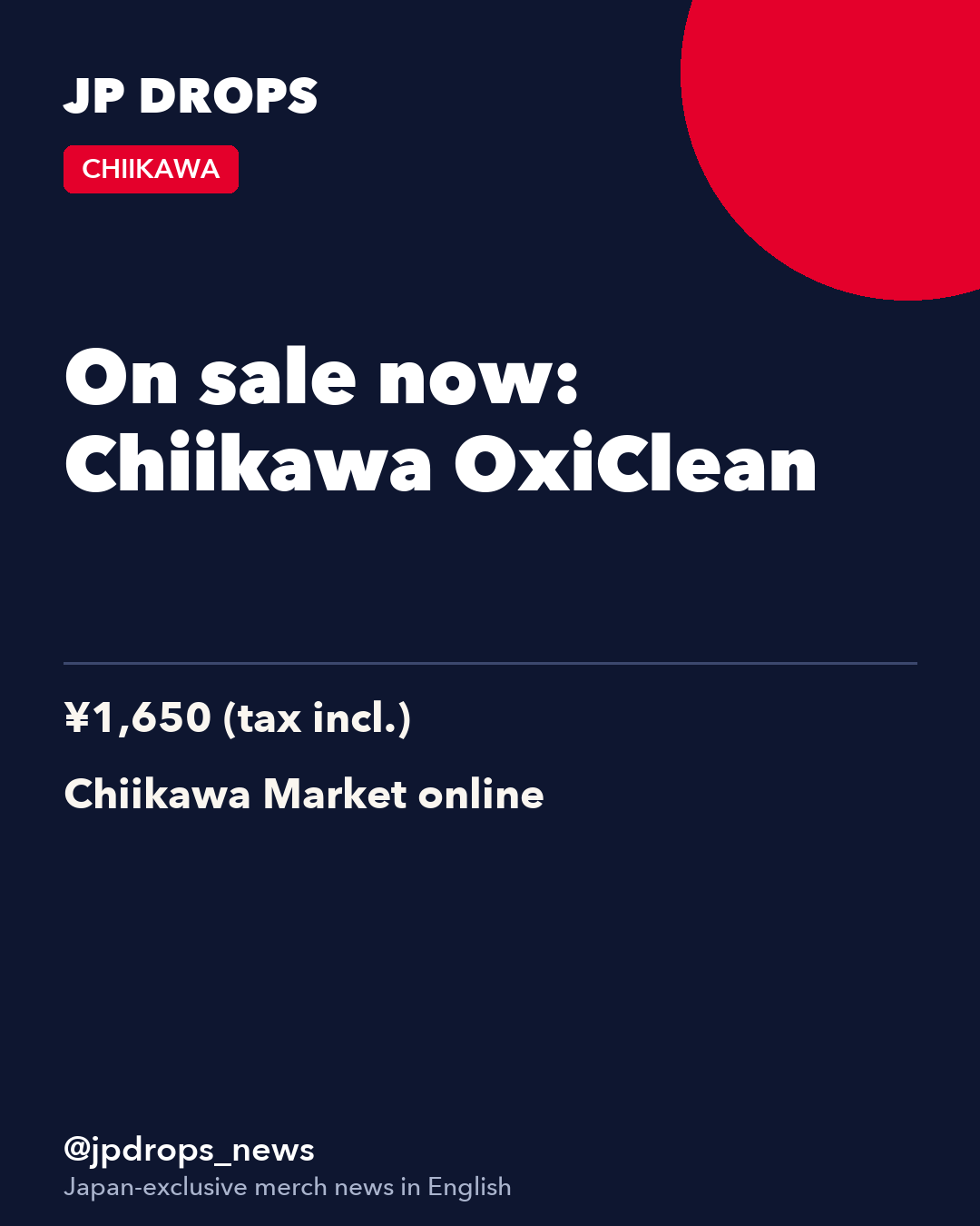 On sale now: Chiikawa OxiClean