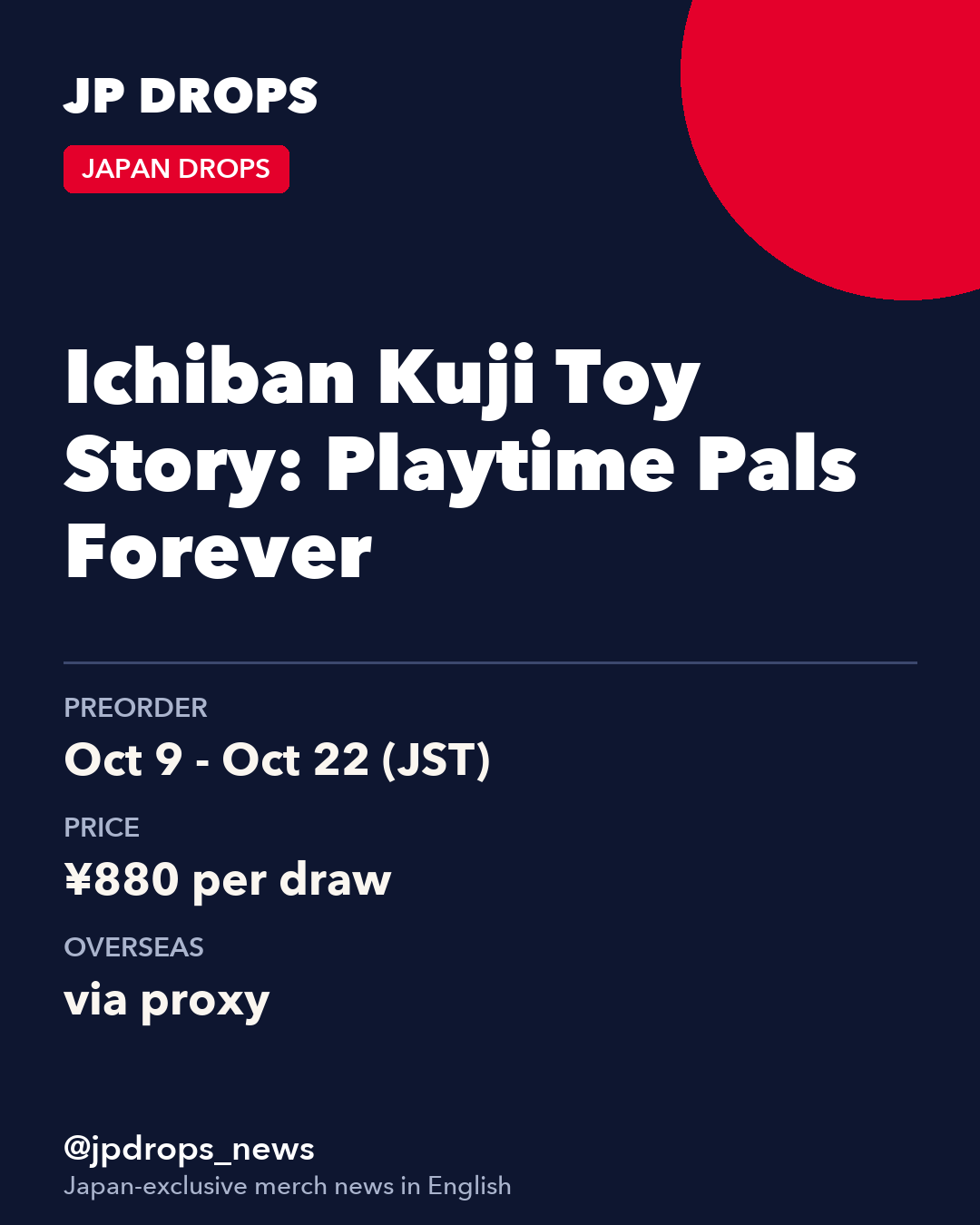 Ichiban Kuji Toy Story: Playtime Pals Forever