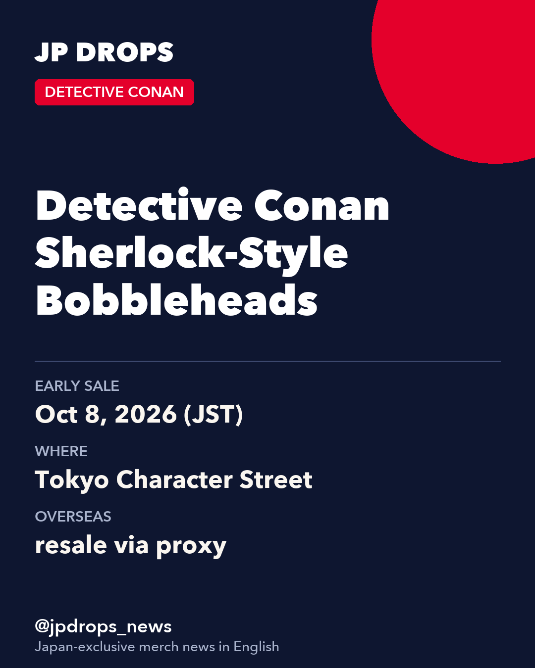Detective Conan Sherlock-Style Bobbleheads