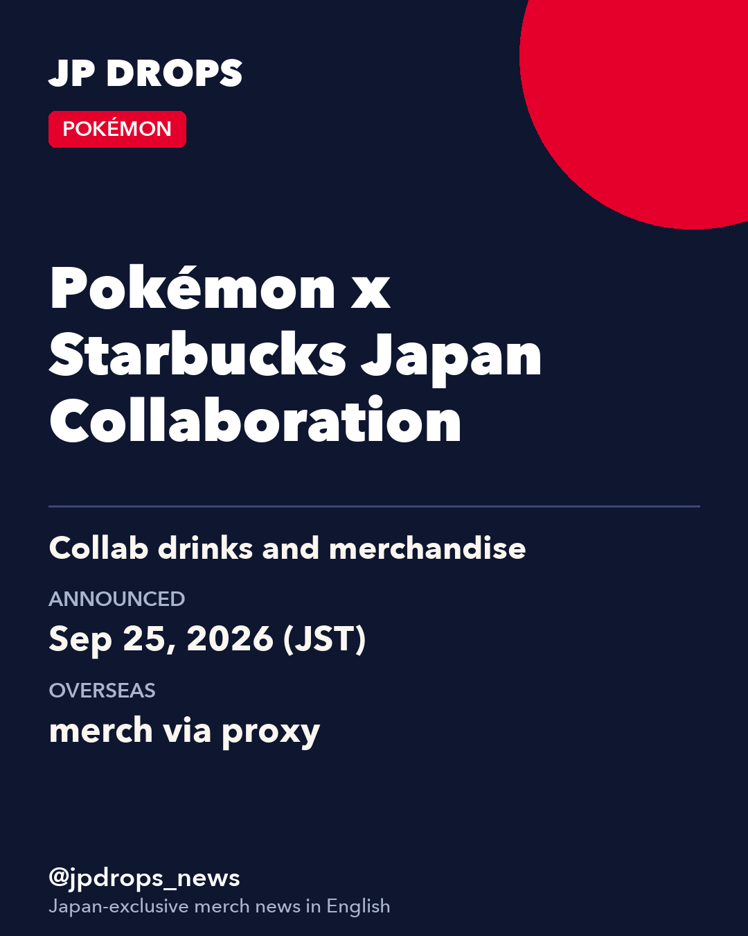 Pokémon x Starbucks Japan Collaboration