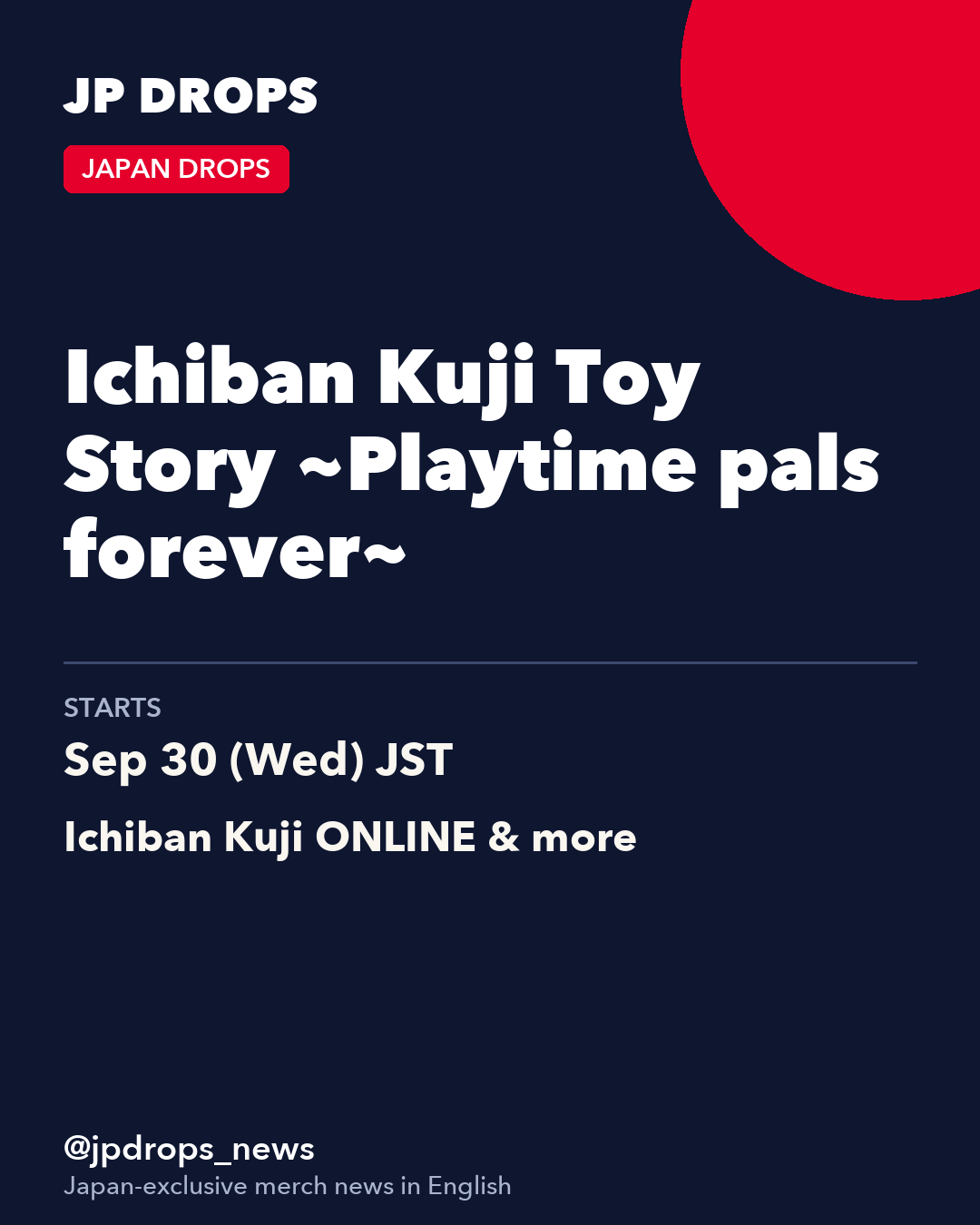 Ichiban Kuji Toy Story ~Playtime pals forever~