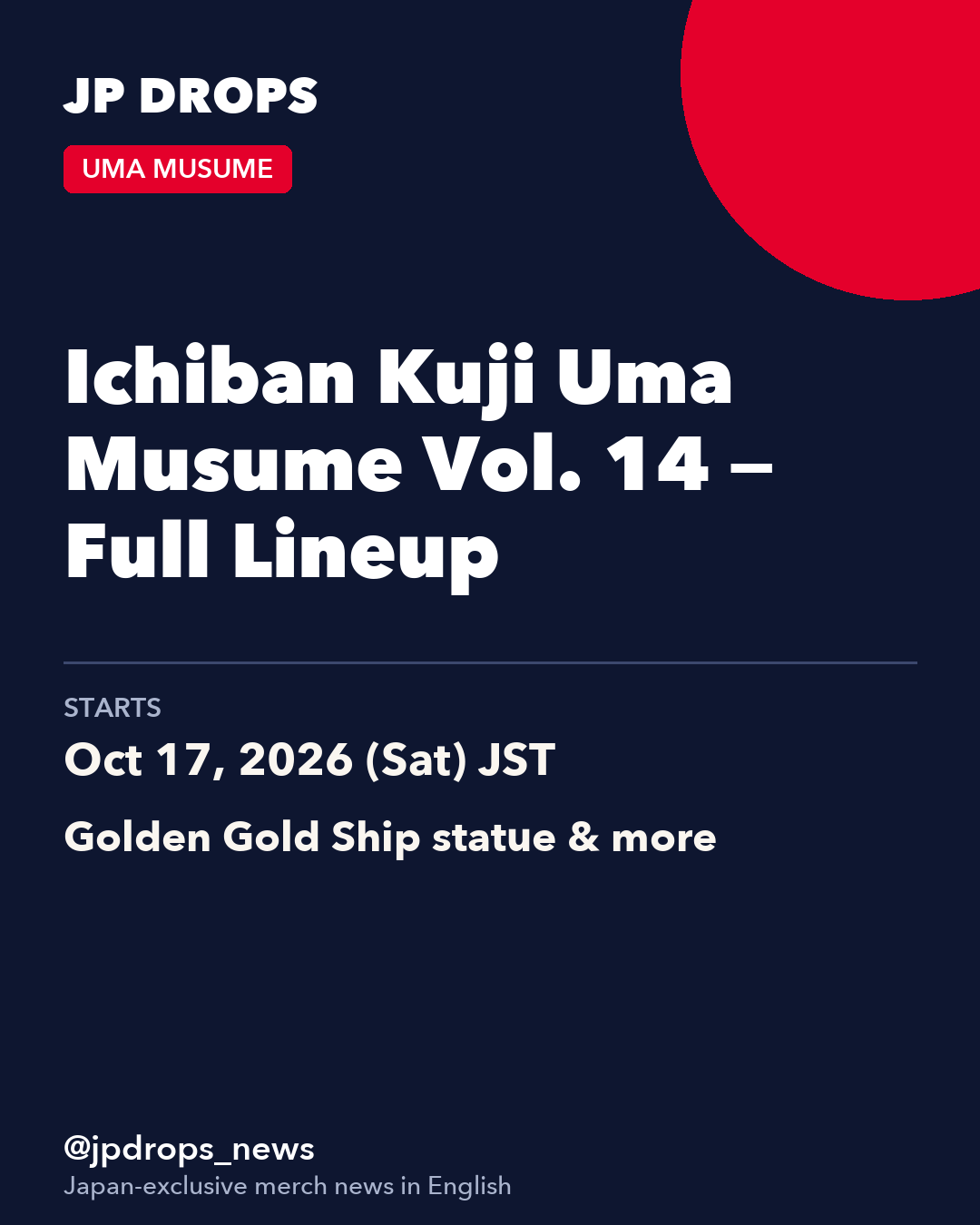 Ichiban Kuji Uma Musume Vol. 14 — Full Lineup