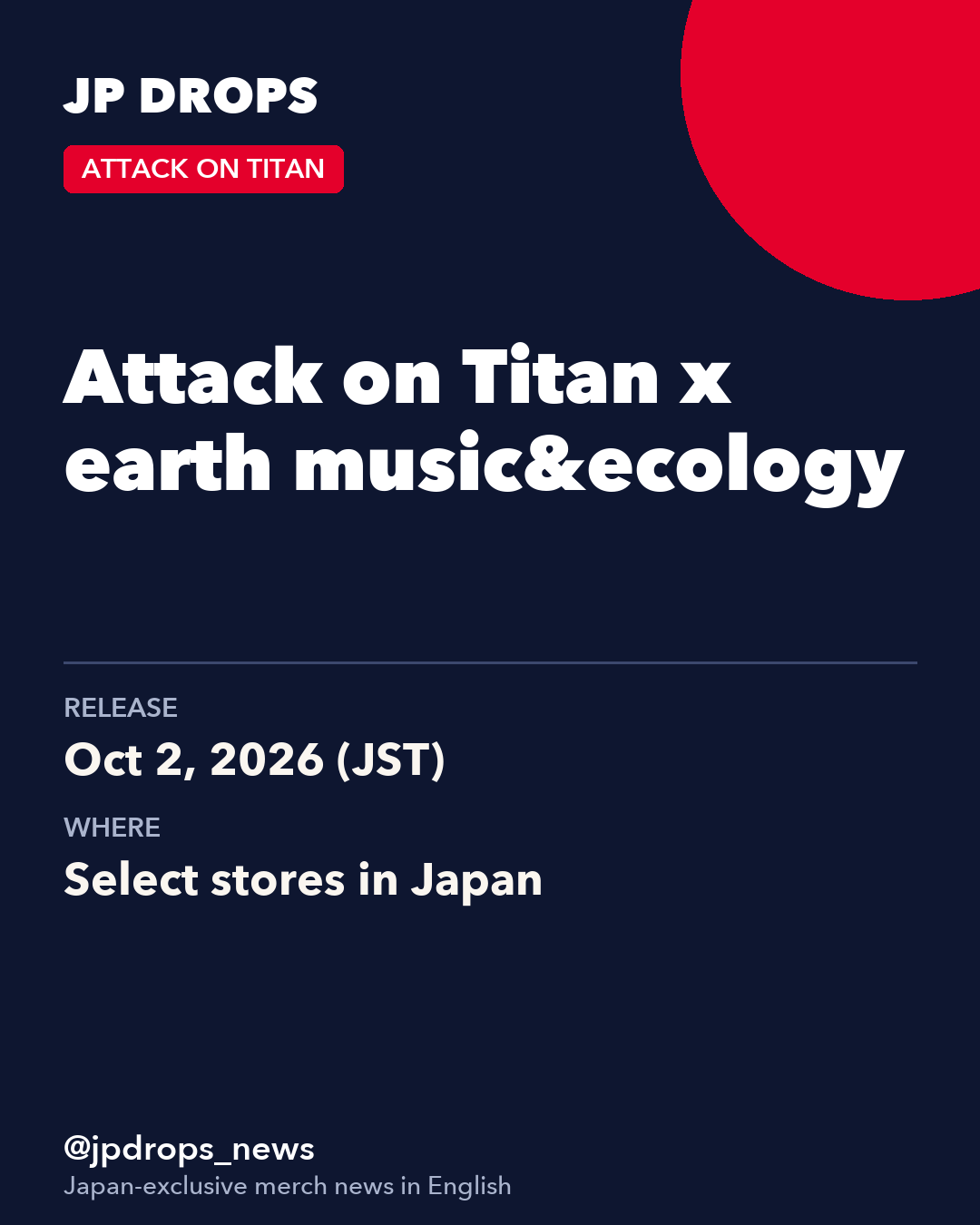 Attack on Titan x earth music&ecology
