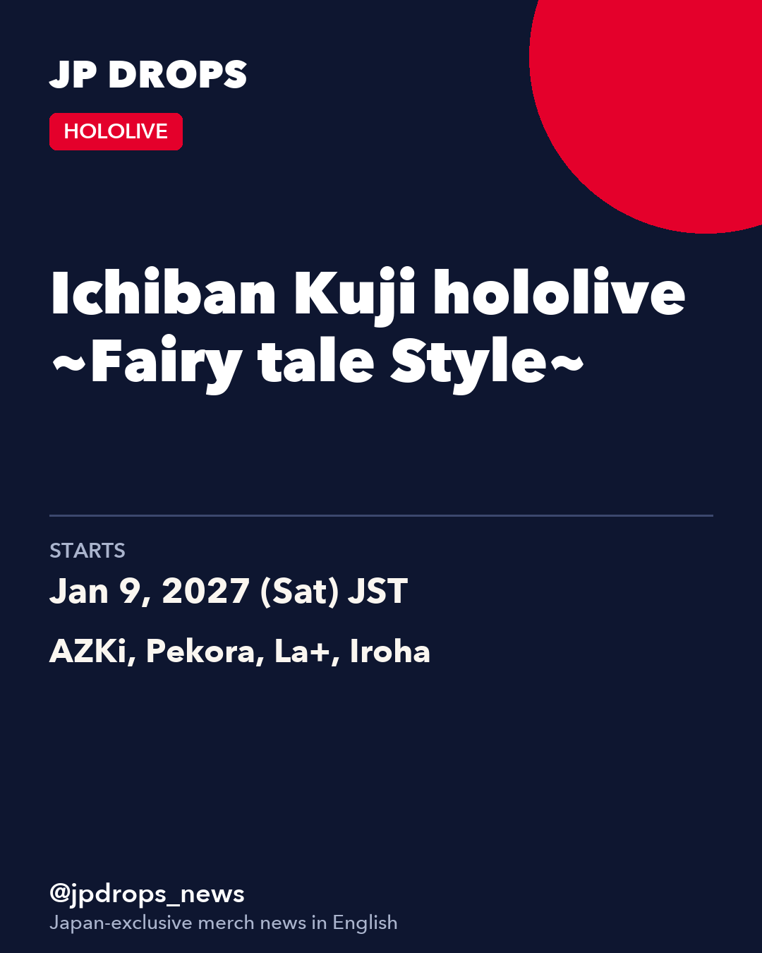 Ichiban Kuji hololive ~Fairy tale Style~