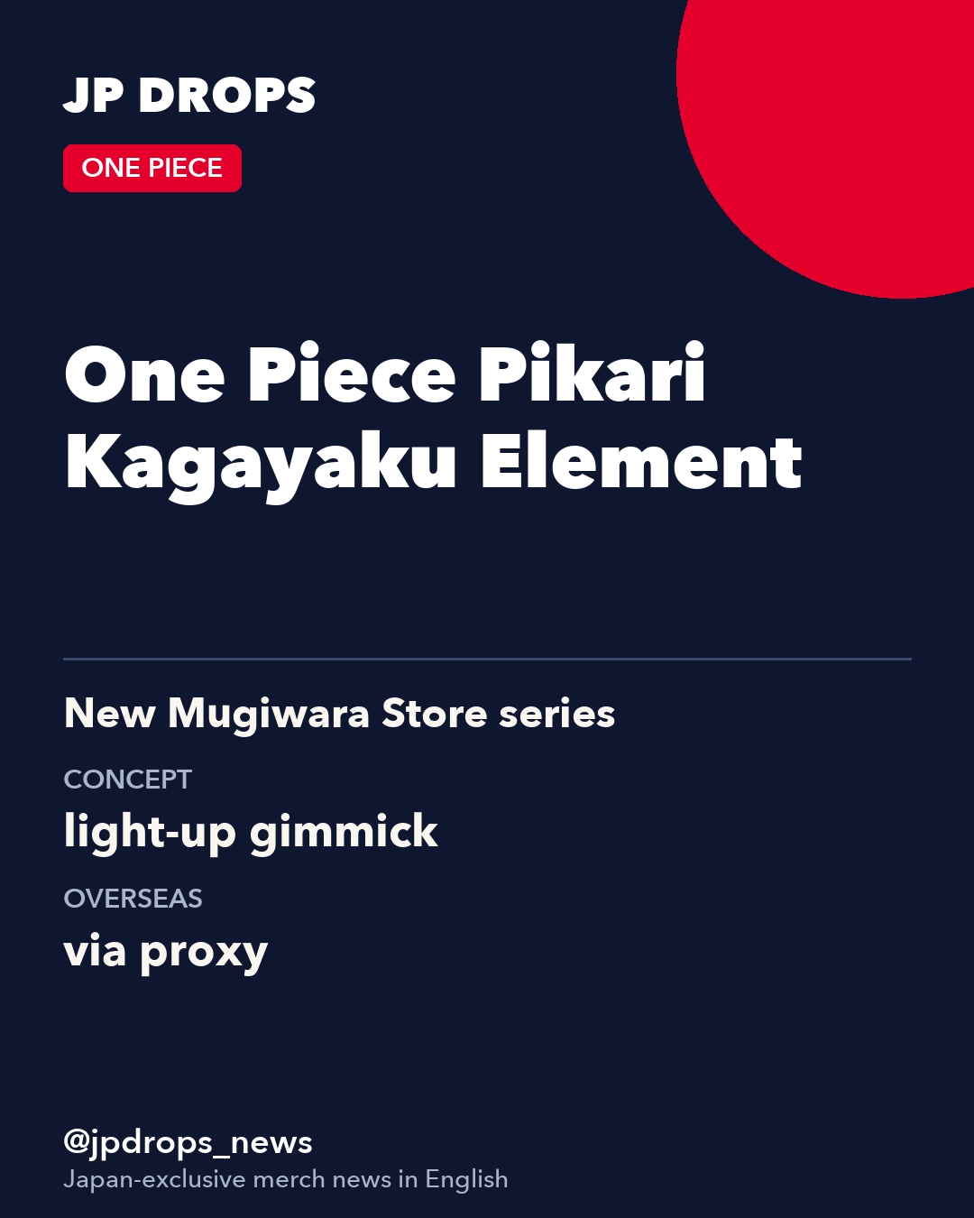 One Piece Pikari Kagayaku Element